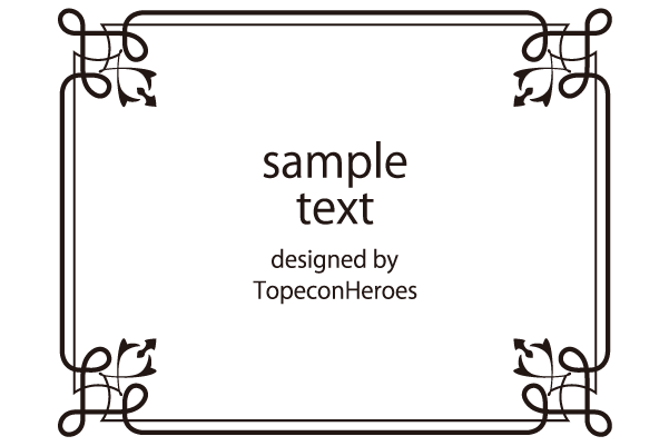 デザイン枠専門サイトFRAME Design – 1000以上の飾り枠のある素材サイト