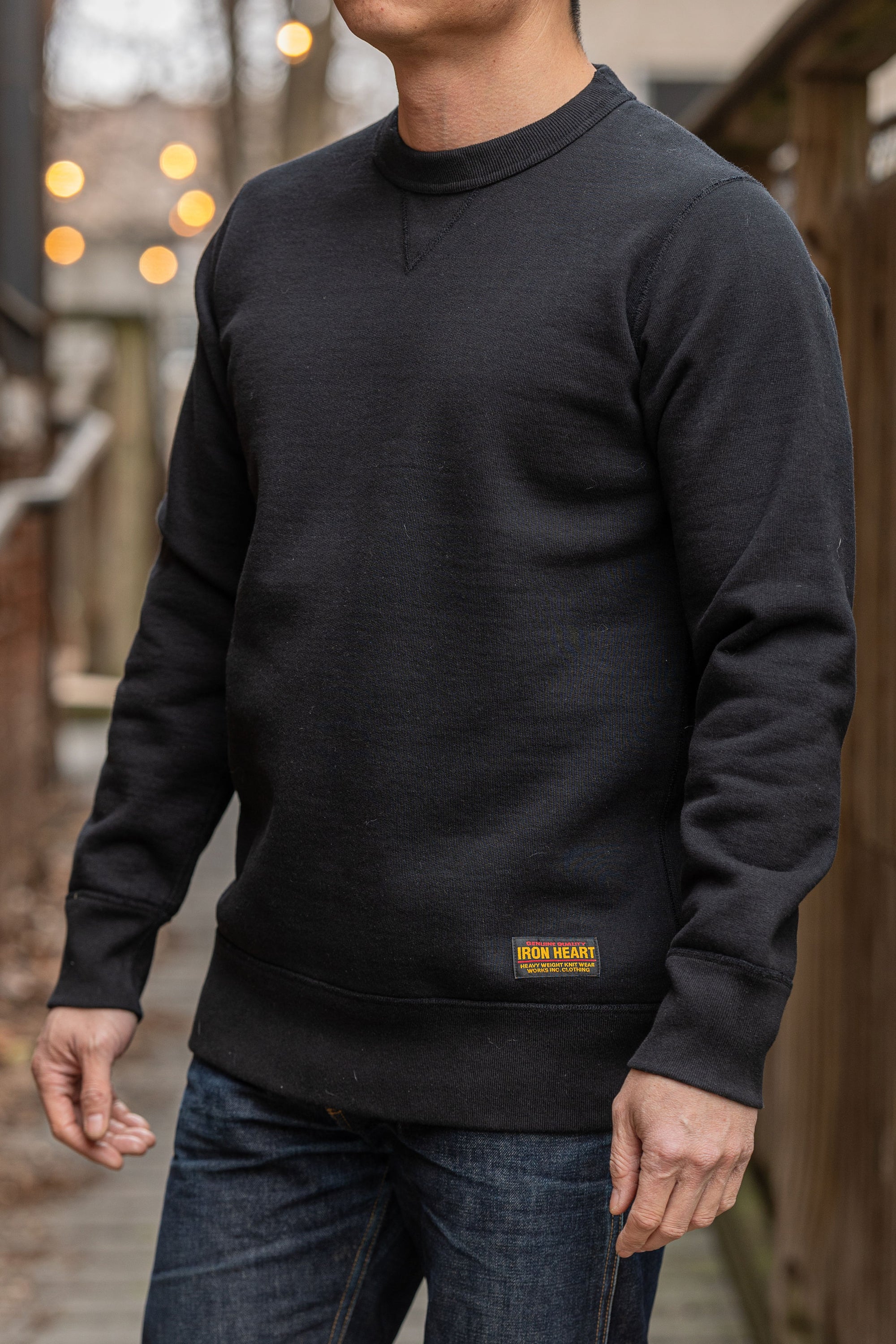 Iron Heart IHSW-69L-BLK 14oz Ultra Heavyweight Loopwheel Cotton