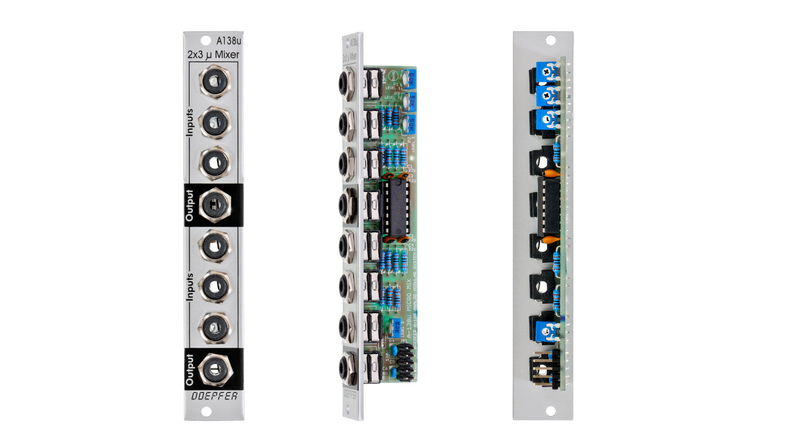 A-138u Dual Micro Mixer - A-100 Eurorack Modular Synthesizer