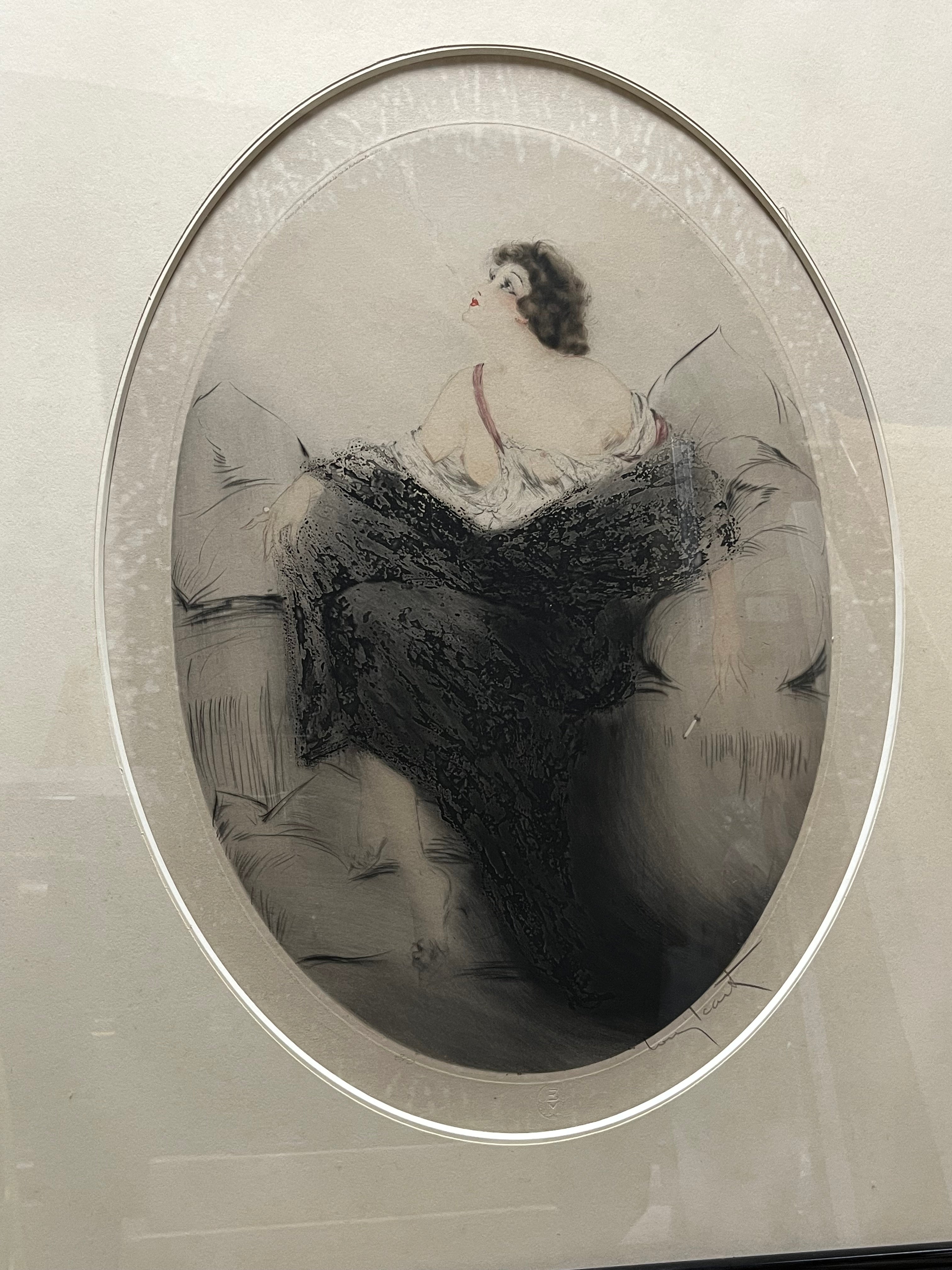 ルイ・イカール「煙草のけむり」エッチング 1922年 | ギャラリーK