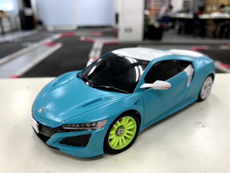 MINI-Z(ミニッツ)走行日誌 ボディを重くして安定させる(NSXのボディを