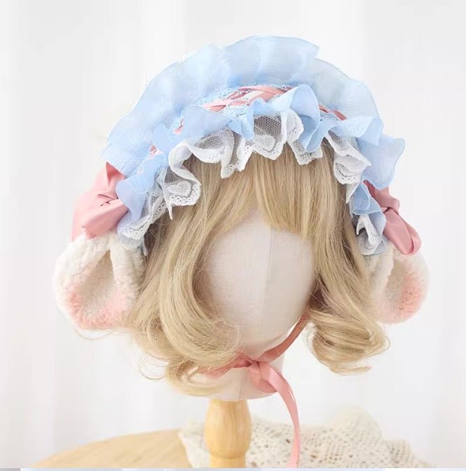 うさみみ ひつじみみのレースヘッドドレス 異世界風 – 個性的な