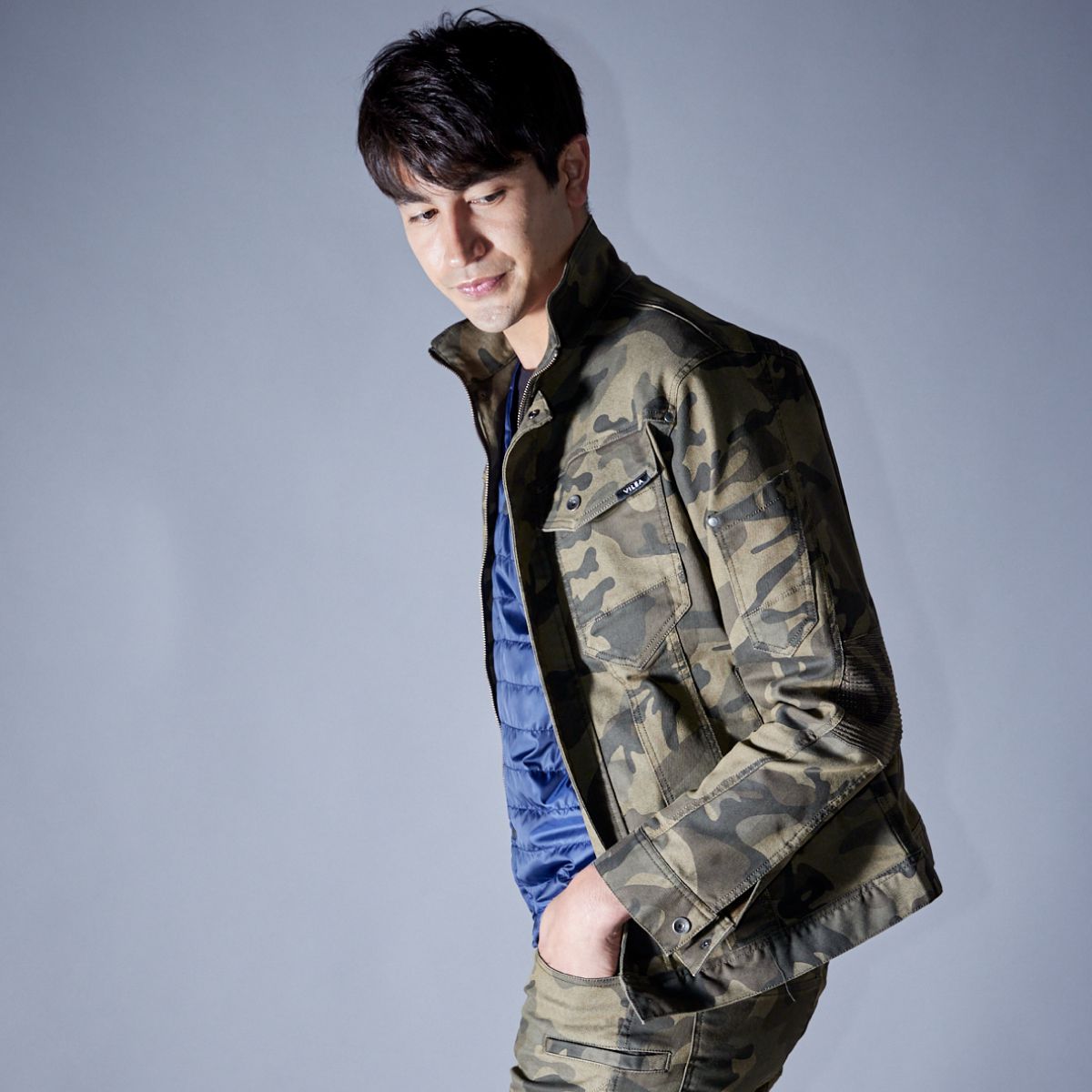 1803デニム蛇腹ジャケット - HOOH VILEA 作業着と電動ファン付き快適