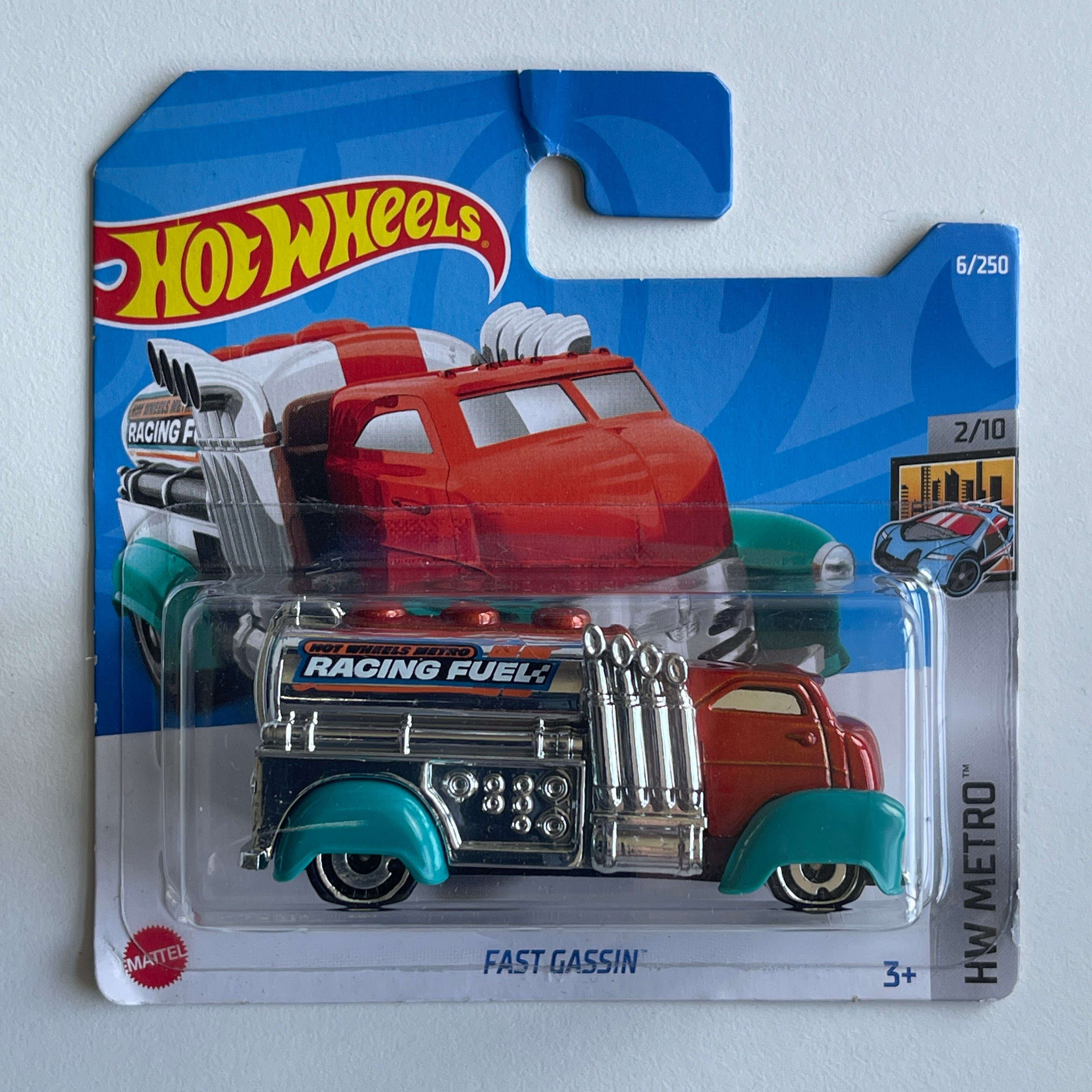 Hot Wheels Fast Gassin (Orange) Short Card (Damaged) HW Metro 6