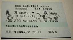 ほどちゃんの島 - 寝台券いろいろ