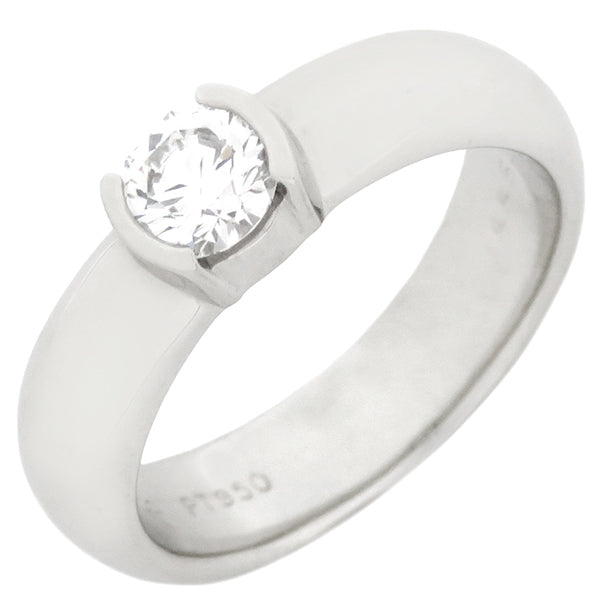 ティファニー Tiffany & Co ドッツ ソリティア ダイヤリング プラチナ