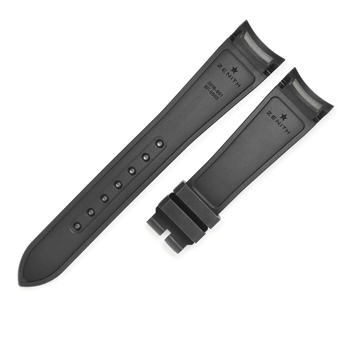 ゼニス ZENITH 純正 クロノマスター用 ラバーバンド ブラック ラバー