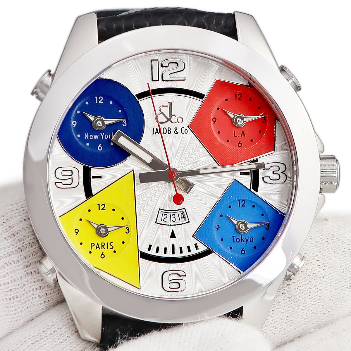 ジェイコブ JACOB&CO ファイブタイムゾーン JC-1D クオーツ メンズ