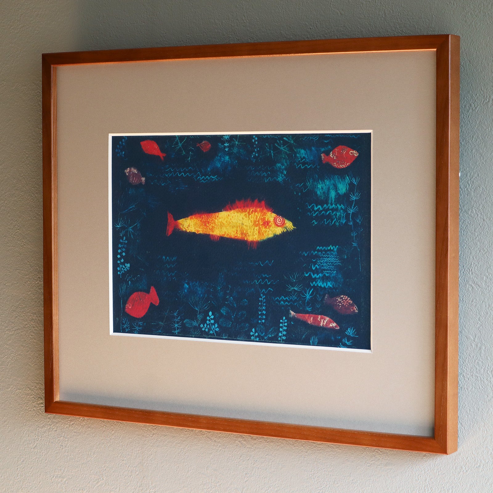 パウル・クレー「黄金の魚」アートポスター｜北欧ヴィンテージに合う