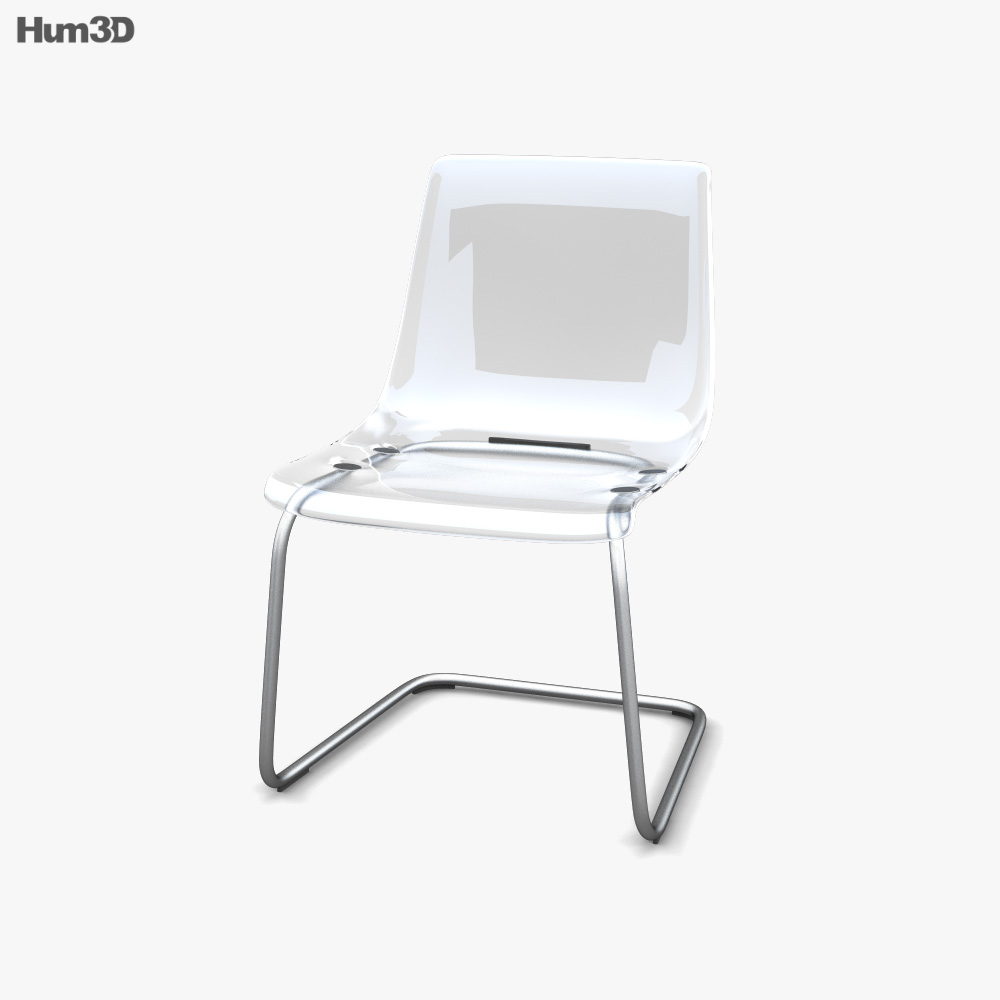 IKEA トビアス チェア 透明プラスチック座面付き 3Dモデル