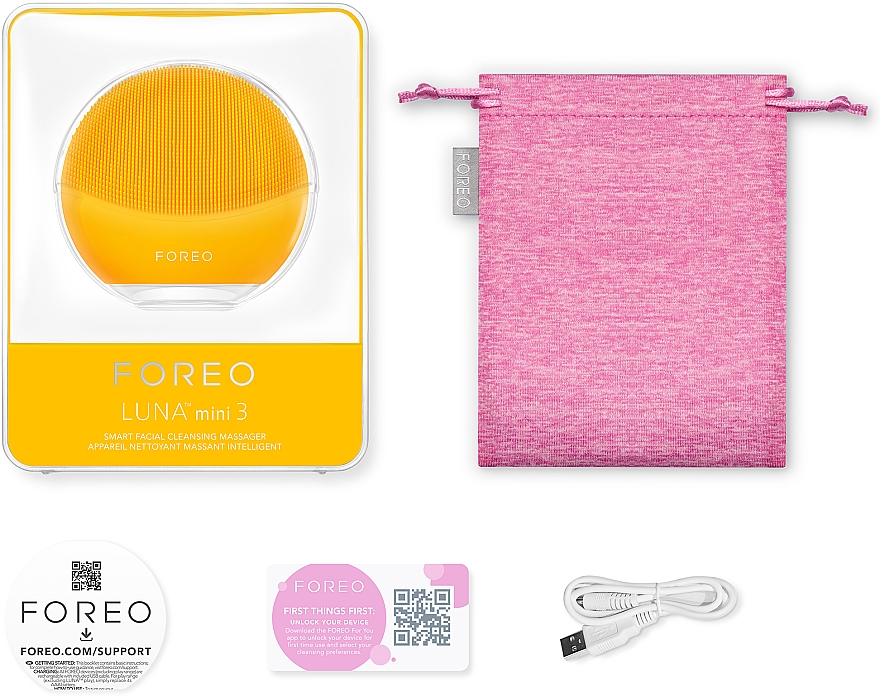 Foreo Luna Mini 3 Facial Cleansing Brush Sunflower Yellow - Smart