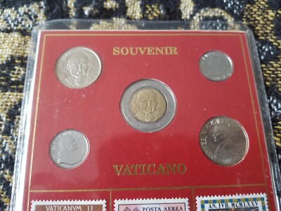 Vatican City 1992-1994 Souvenir Coin & Stamp Set Tariff Incl | eBay