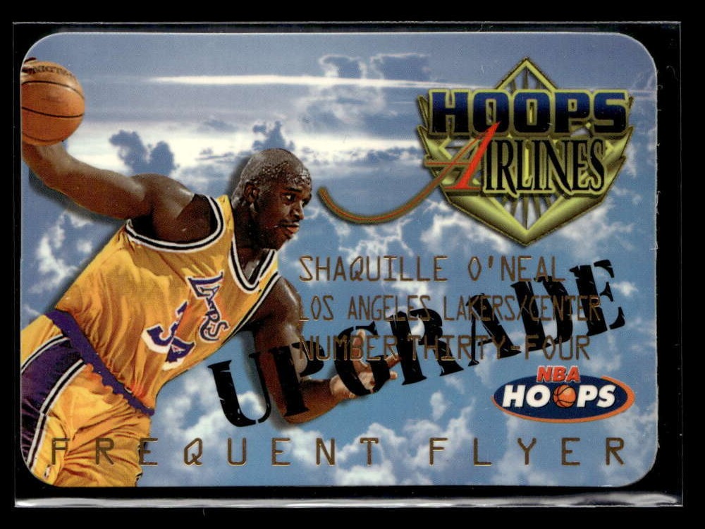Shaquille O'Neal 1997 Hoops #10 Frequent Flyer Club - Upgrade