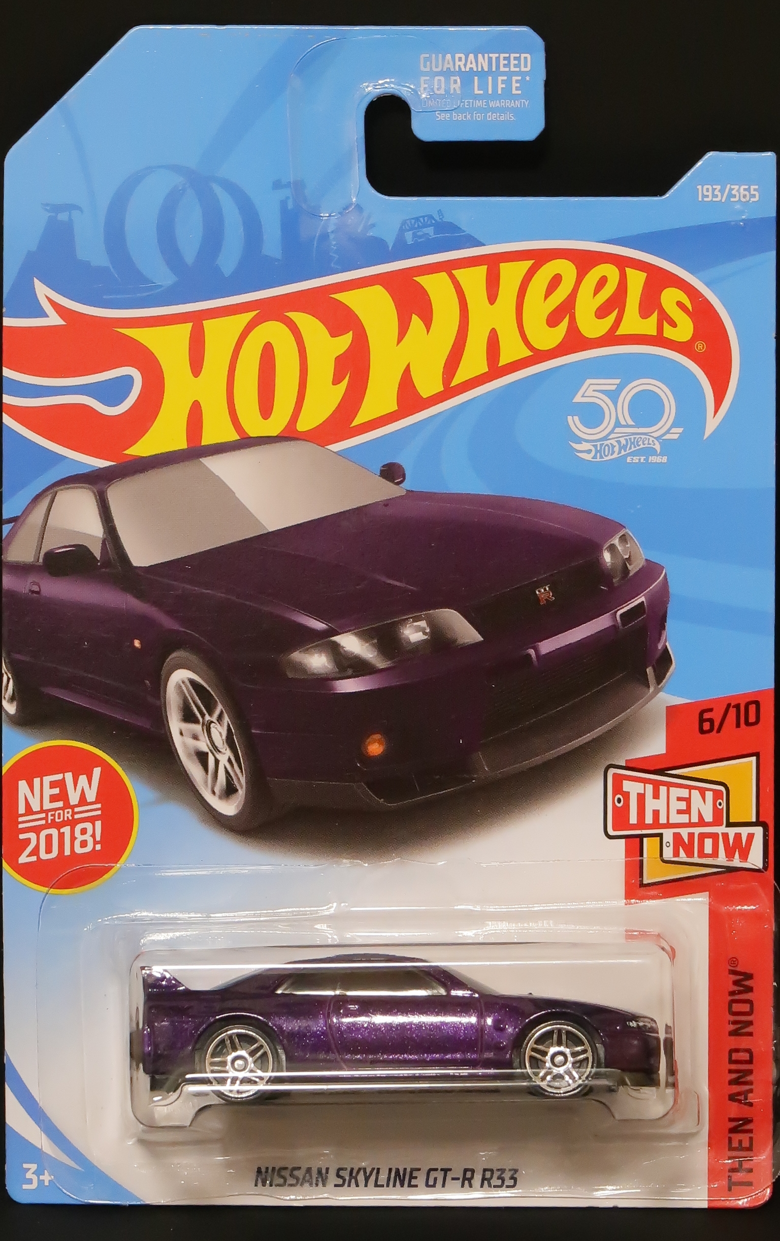 モデルインプレッション】Hotwheels Nissan Skyline GT-R (R33/Purple