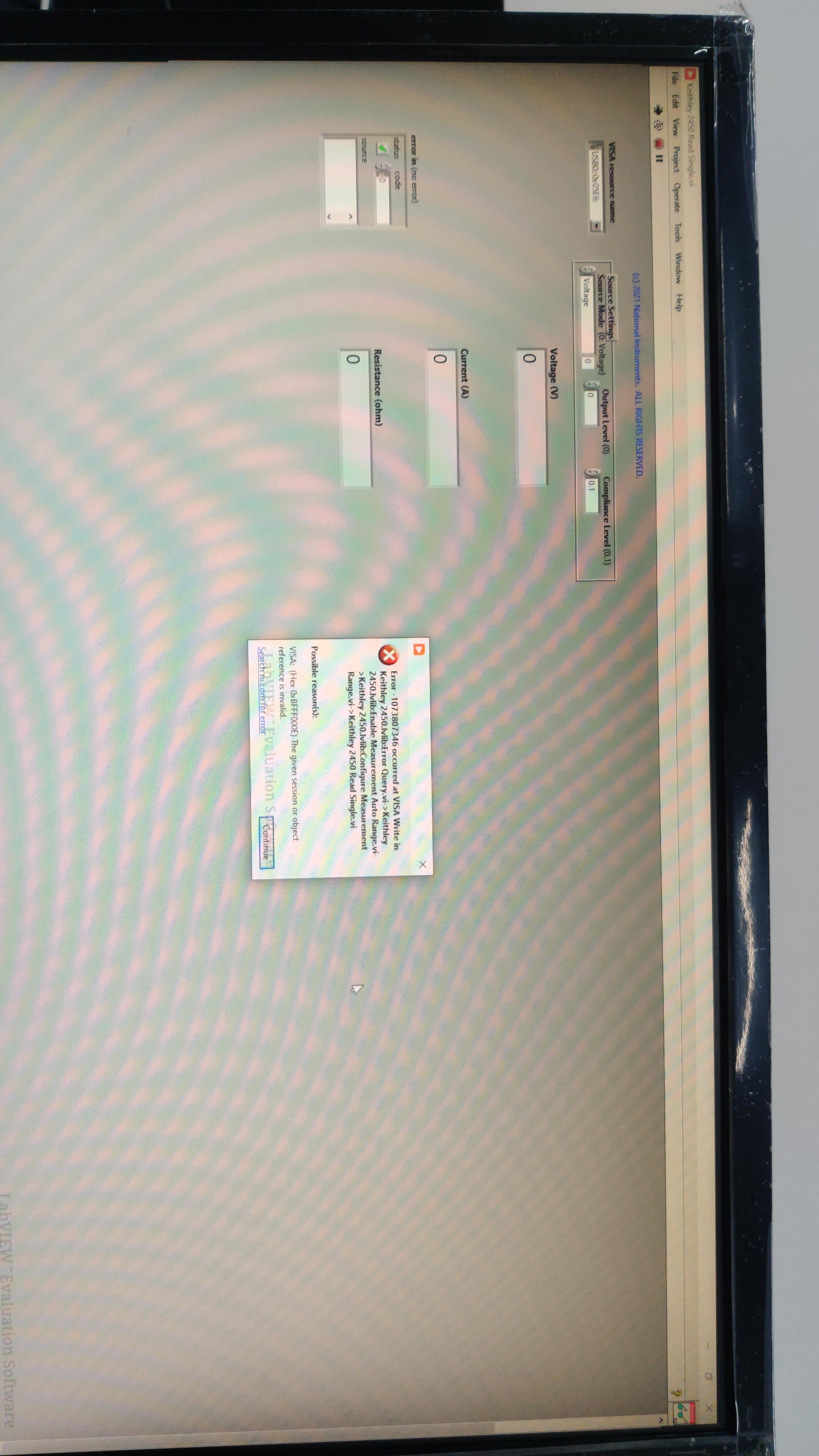 Error 1073807346 : r/LabVIEW