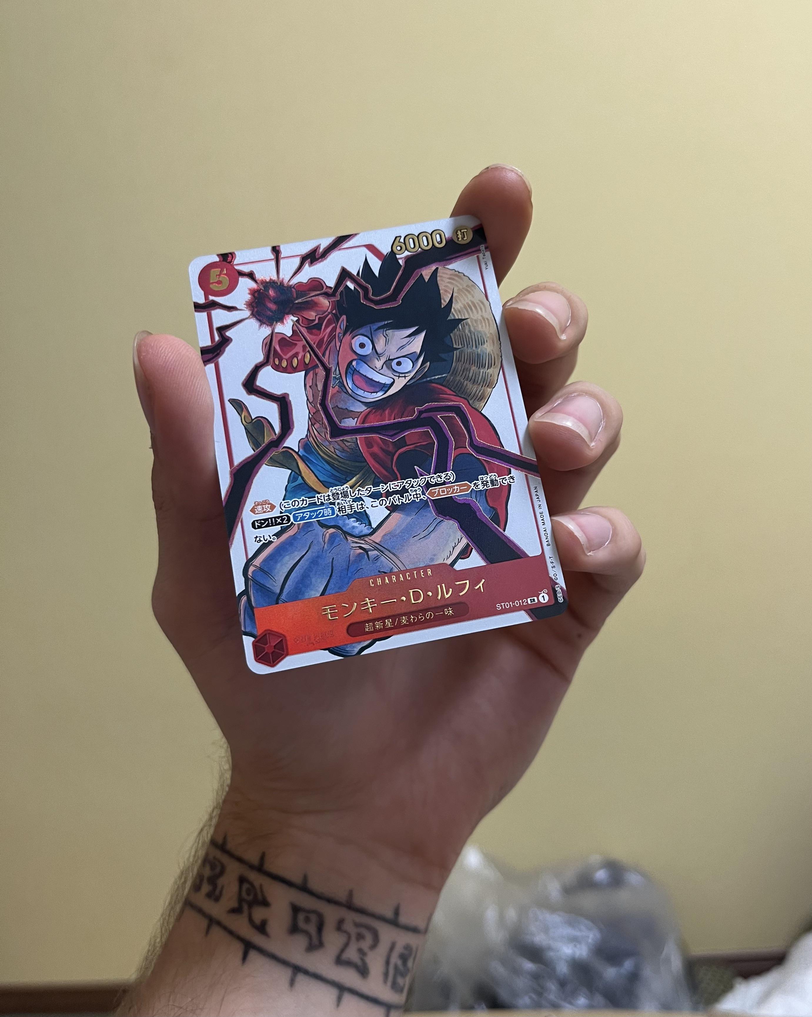 My favorite find in Tokyo, Luffy ST01 , art by Yuki Tabata (Black