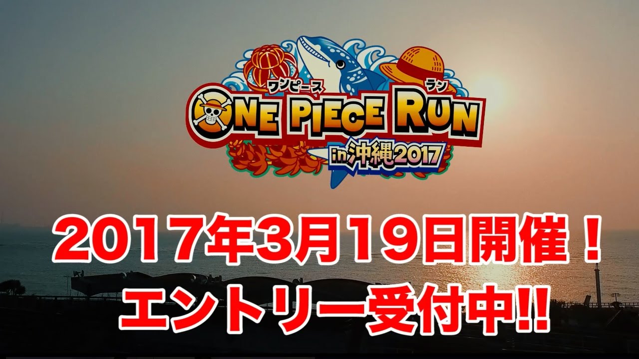 ONE PIECE RUNin沖縄』2017年3月19日開催決定!! - YouTube