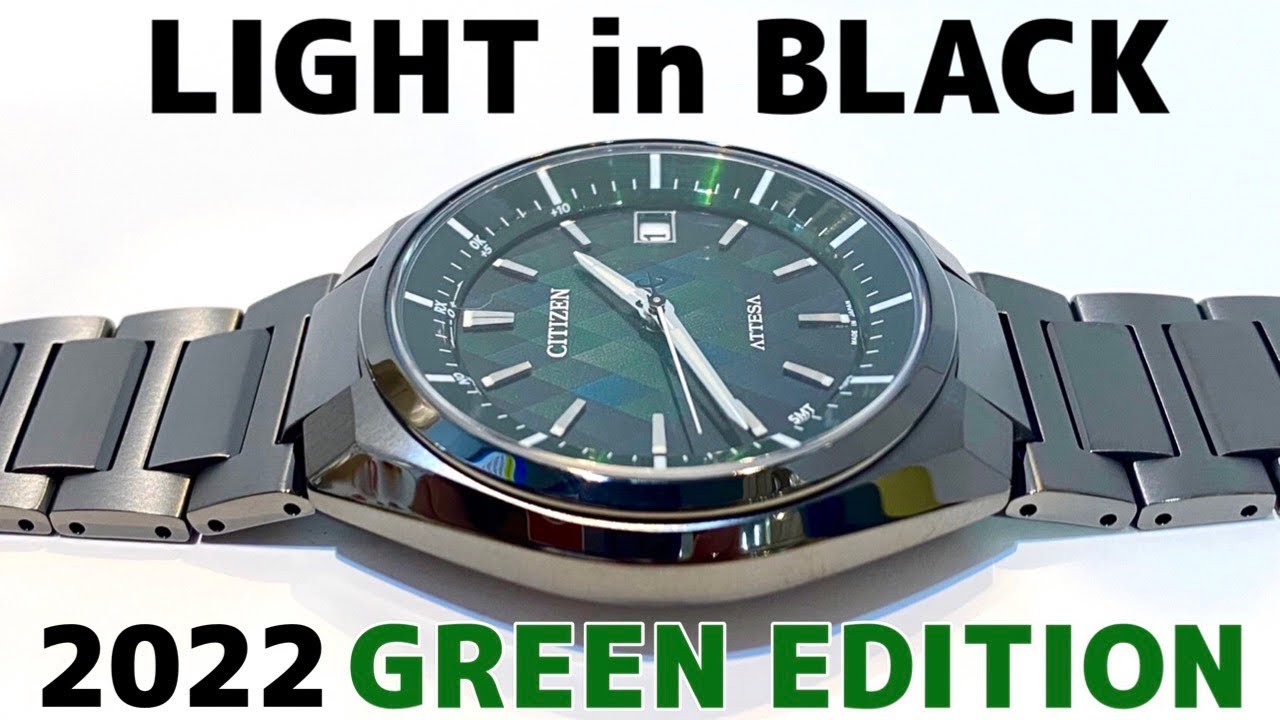 CITIZEN】シチズンアテッサCB3015-53W LIGHT in BLACK 2022GREEN