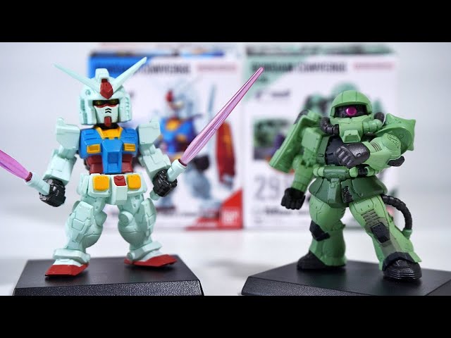 FW GUNDAM CONVERGE #26 No.297 GUNDAM No.298 MS-06F CUCURUZ DOAN'S