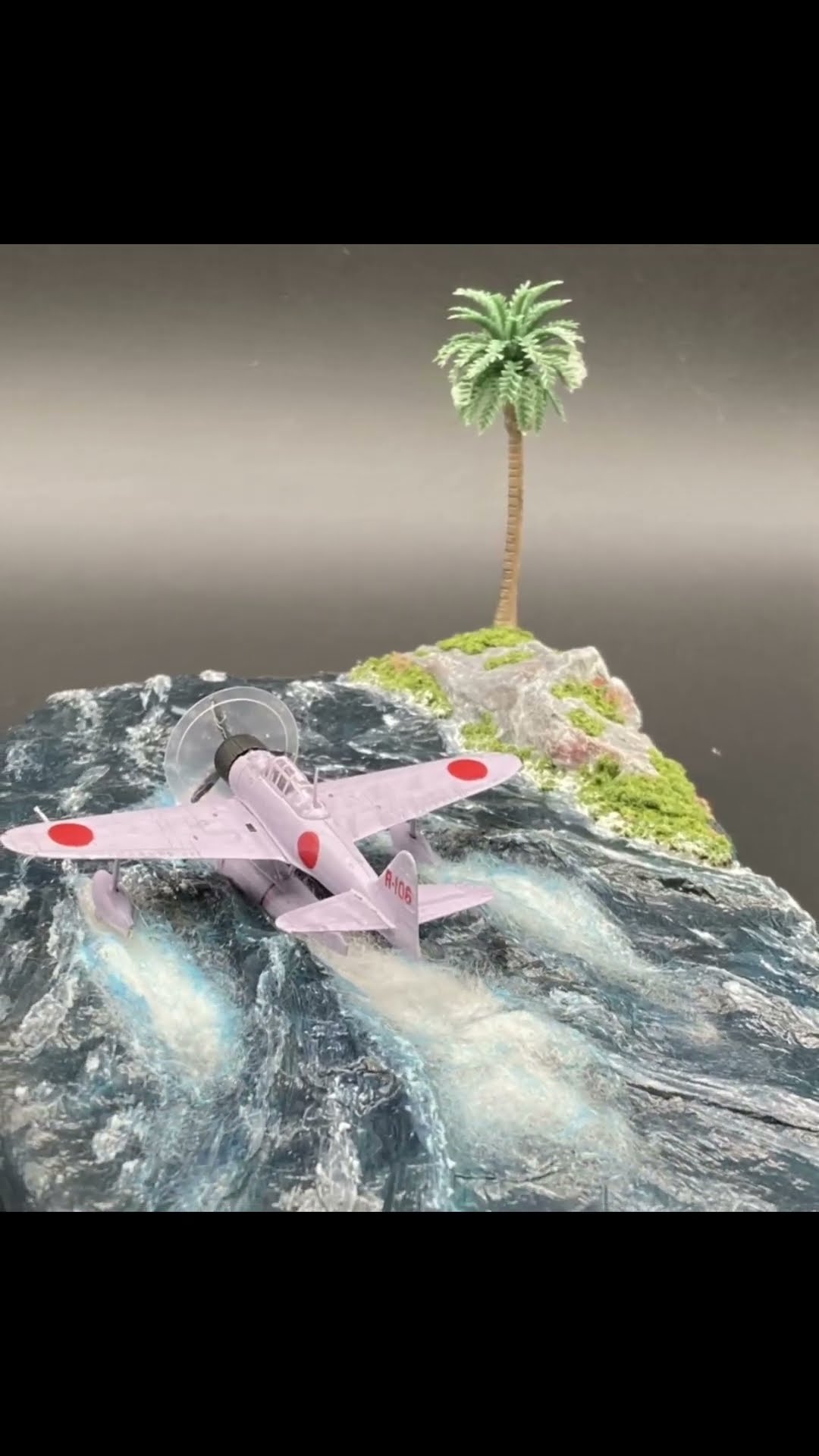 動きのある・ジオラマ】2式水上戦闘機＠南洋諸島 #Shorts #ジオラマ