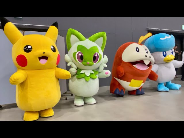 ピカチュウ 、ニャオハ、ホゲータ、クワッス集合。 【Pokémon