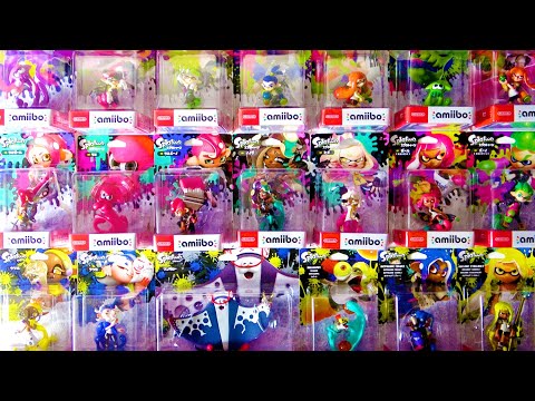 I've finally collected all of the Splatoon amiibo that have been