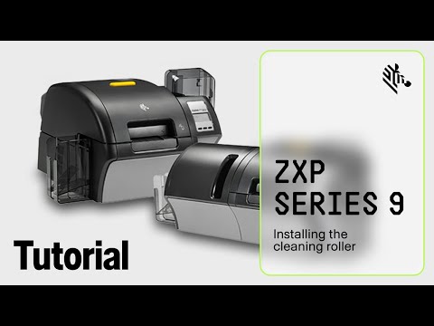 Zebra ZXP 9 How To: Installing the Cleaning Roller - YouTube