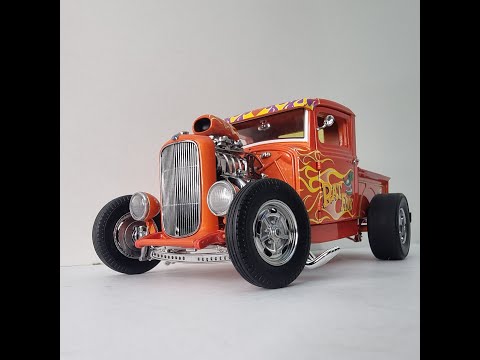 1932 FORD BLOWN HOT ROD TRUCK RAT FINK 1/18 SCALE MODEL CAR MADE