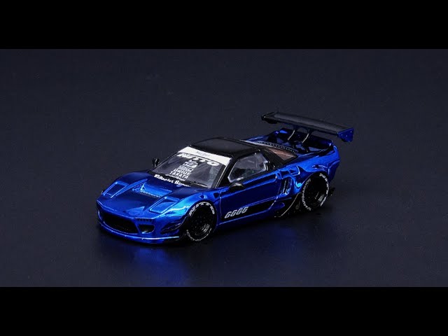 INNO 64 1/64 Honda NSX NA Rocket Bunny V2 Aero in Blue Metallic