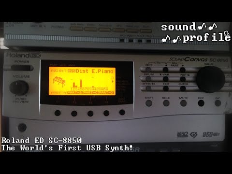 Roland ED SC-8850: The First USB Synth! - Sound Profile - YouTube