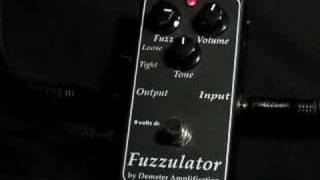 Demeter Fuzzulator Fuzz Pedal FUZ-1 - YouTube