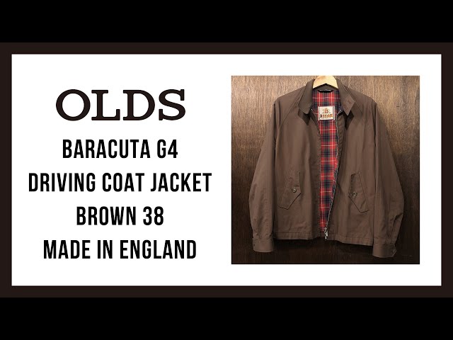 Baracuta G4 Driving Coat Jacket Brown 38 Made in England