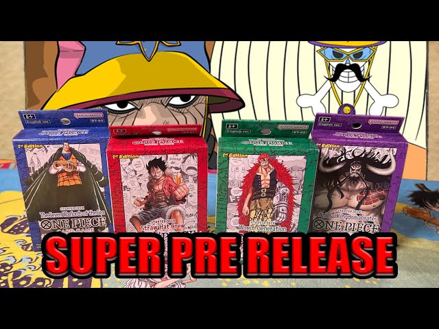 ALL OF THE ONE PIECE SUPER PRE RELEASE STARTER DECKS!!! - YouTube