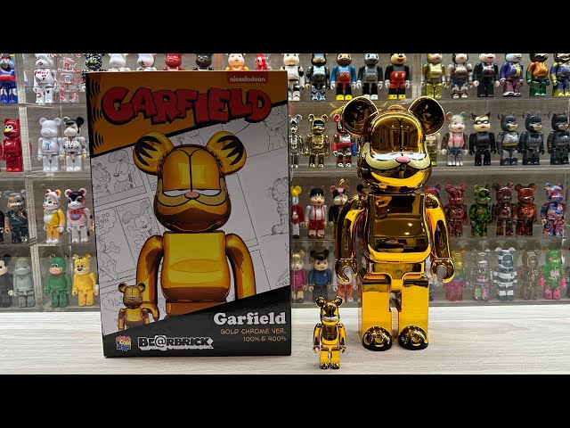 Bearbrick Unboxing: Garfield Gold Chrome - YouTube