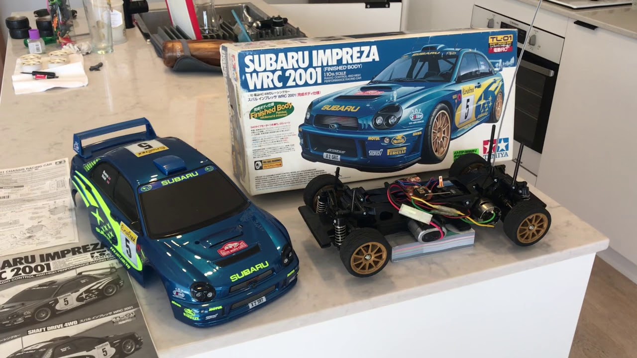 Tamiya TL01 Subaru Impreza wrc 2001 1/10 RC rally car - YouTube