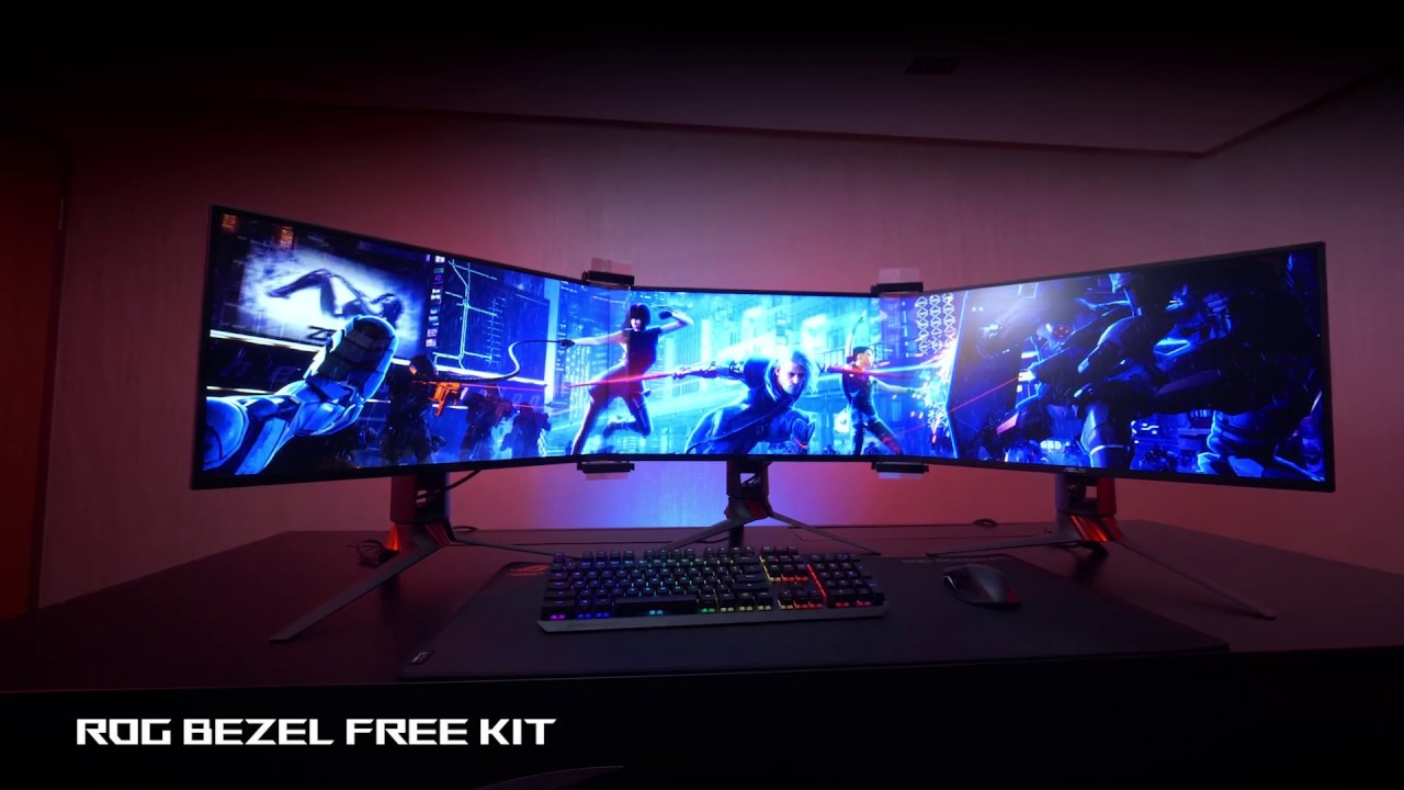 Create a Bezel Free Display with the ROG Bezel Free Kit - YouTube