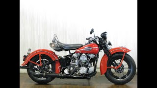 ID1263 ハーレーダビッドソン 1946年 EL 1000 ナックルヘッド - YouTube