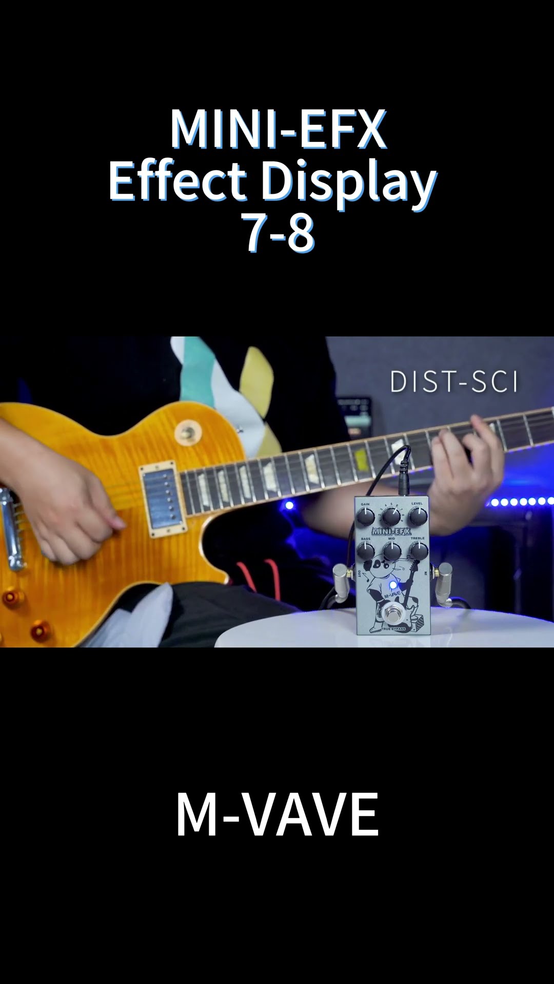 M-VAVE MINI-EFX Effector Effect Display 7-8 #mvave #guitar #pedal