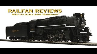 Railfan Reviews - MTH HO Scale 2-8-4 Berkshire - YouTube