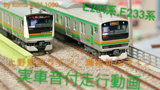 E231系・E233系 上野東京ライン・湘南新宿ライン 実車音付き走行動画