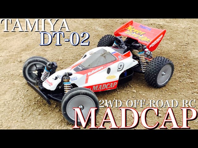 ラジコン】タミヤ DT02 に 旧車 の マッドキャップ のボディを付けて