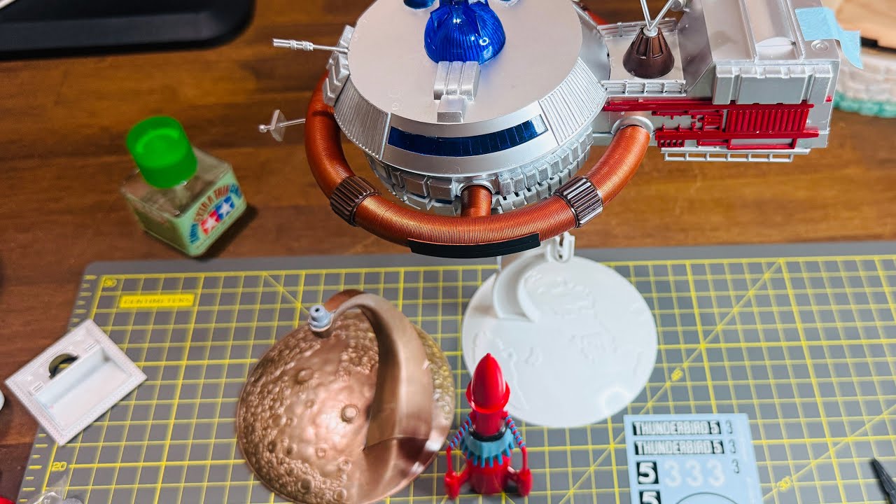 ⑫サンダーバード5号&3号 電動で動く！3号が遂に完成か！？ プラモデル