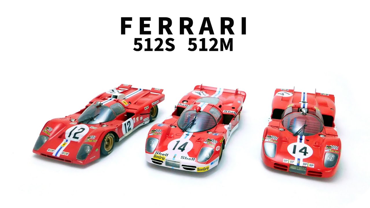 1/24 scale car kits FERRARI 512S 512M - YouTube
