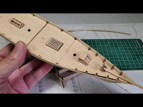 自作】アマゾンで千円ほどで購入できる帆船模型「アメリカ号」の制作