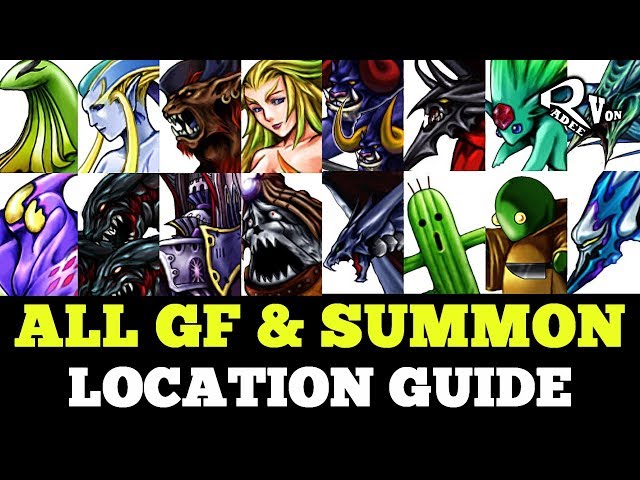 All Guardian Force (GF) and Summon Location guide - Final Fantasy