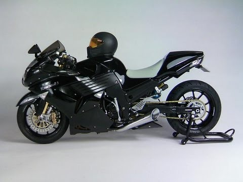 TAMIYA 1:12 KAWASAKI ZX-14 (ZZR1400) STREET DRAG - YouTube