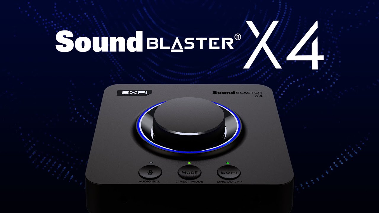 Sound Blaster X4 - Hi-res 7.1 External USB DAC and Amp Sound Card