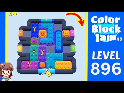 Color Block Jam Level 488 (896) Solution Walkthrough - YouTube