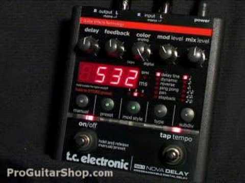 TC Electronic Nova Delay Pedal - YouTube
