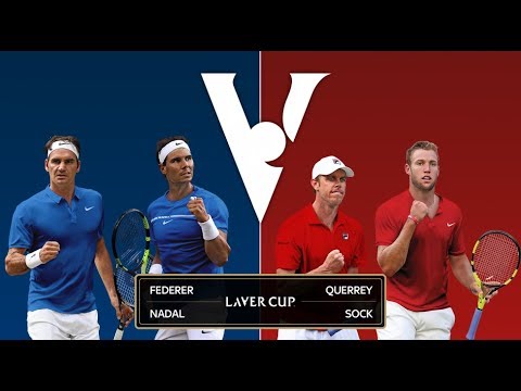 テニス】フェデラー/ナダル組vsソック/クエリ―組 レバーカップ2017